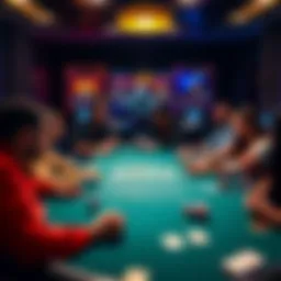 A group of players at an online poker table, enjoying a low-stakes game without bots.