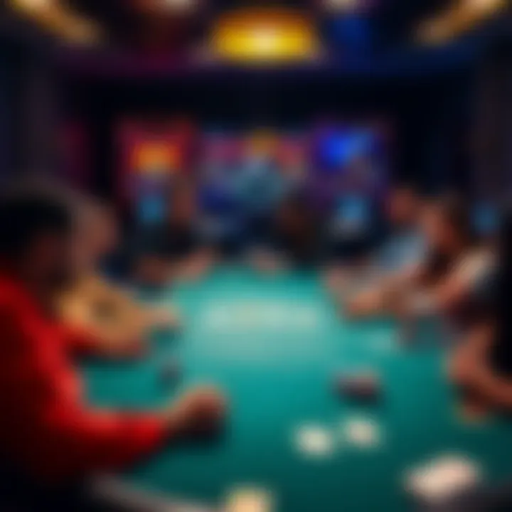 A group of players at an online poker table, enjoying a low-stakes game without bots.