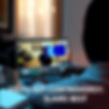 A person watching a video on a laptop with detailed footage on screen regarding Ouattara SOT claims