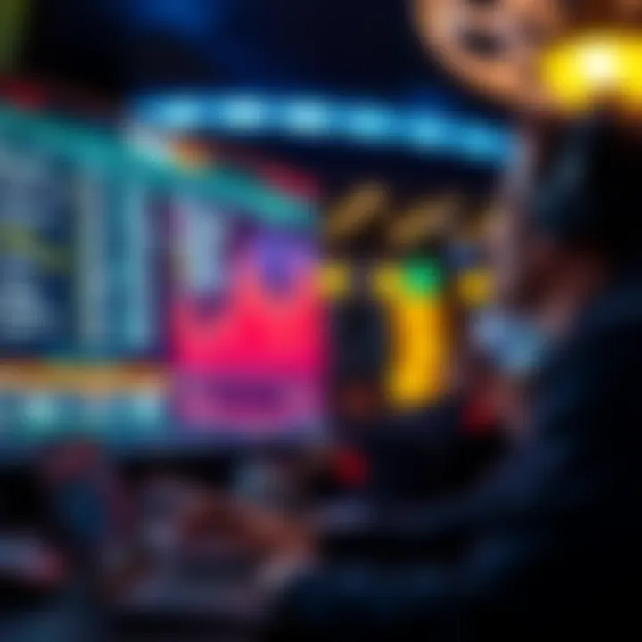 A person analyzing sports betting options with odds displayed on a screen, focusing on over bet parlays.