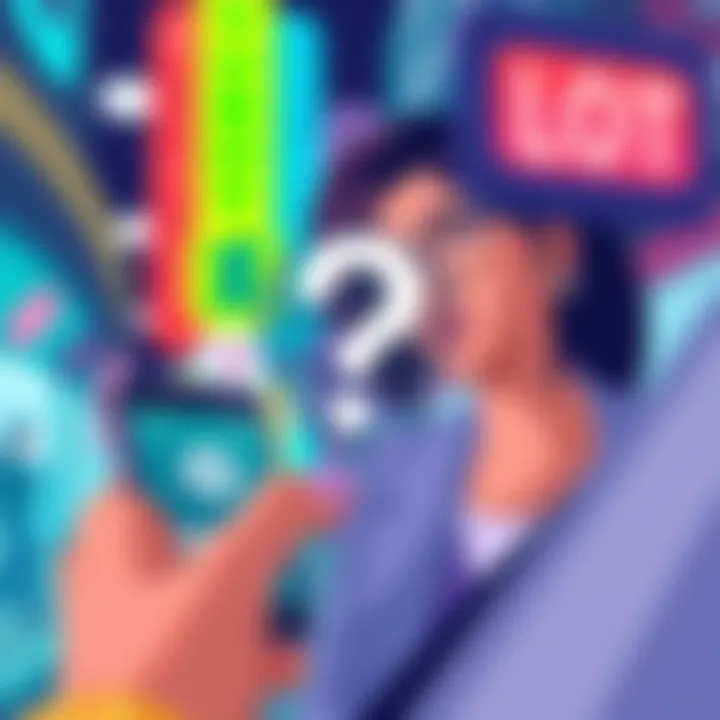 Illustration showing a person making a money transfer on a smartphone with a question mark about privacy over their name