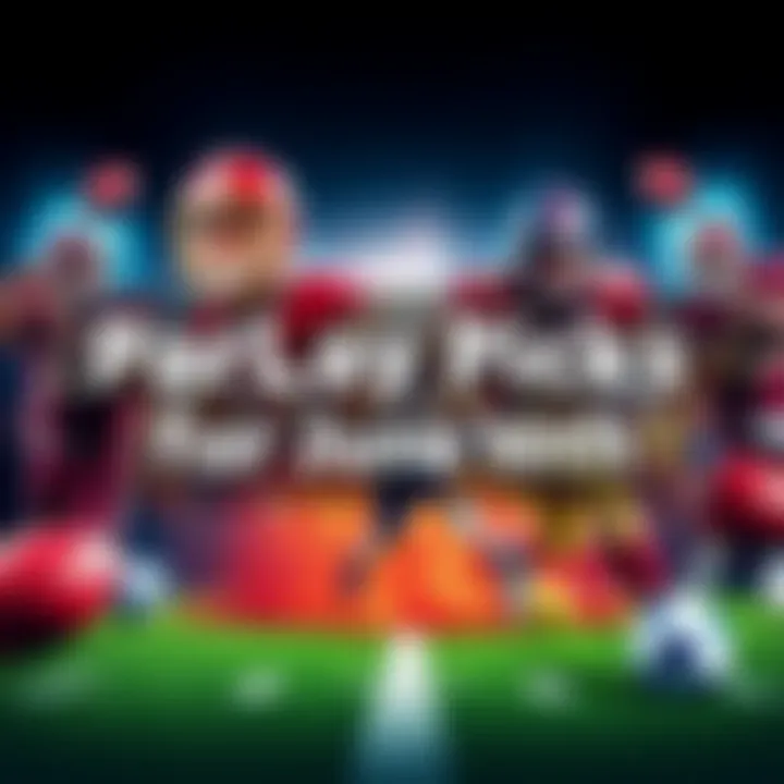 Graphic showing popular sports teams and betting lines with excitement around parlay betting.
