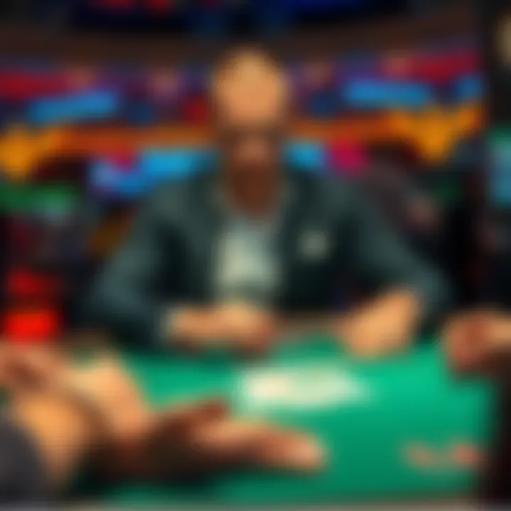 Patrik Antonius playing poker at a table with cards and chips
