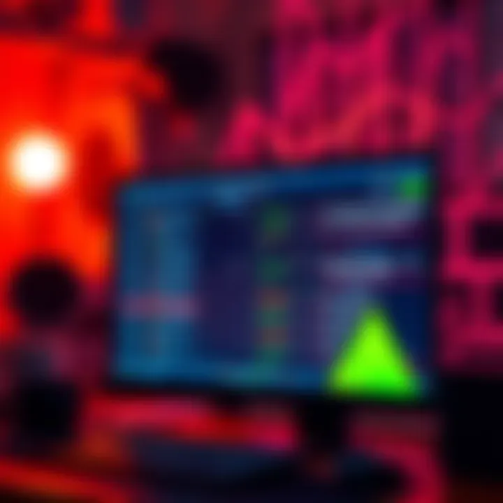 A graphic showing a computer screen with pending Litecoin deposits and a network maintenance sign.