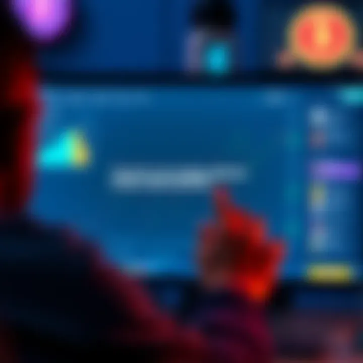 A worried person looking at a computer screen displaying a pending withdrawal notification at Spinquest