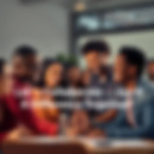 People collaborating for change A diverse group of people working together with smiles, sharing ideas and positive energy to inspire community collaboration.