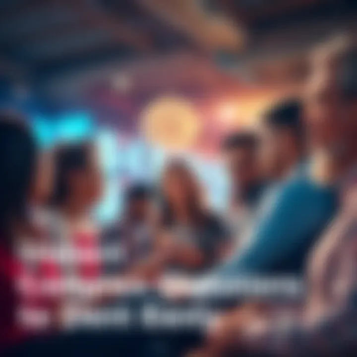 People discussing complex questions A group of diverse people engaged in a lively conversation about various complex topics, showcasing curiosity and open discussions.