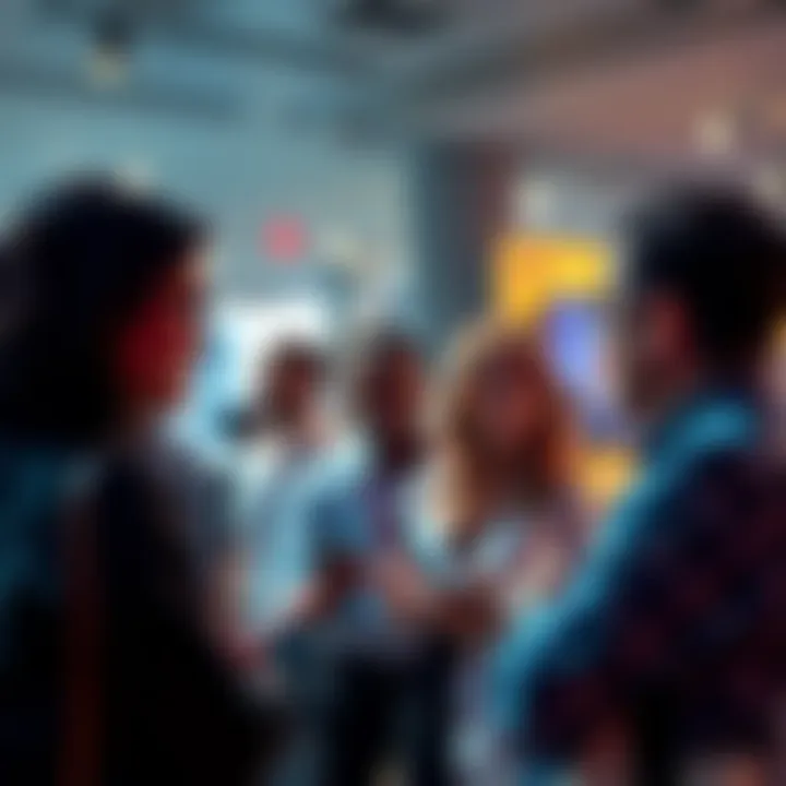 A group of people engaged in a lively discussion about recent news and issues