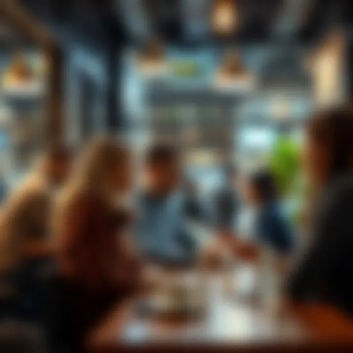 A group of people sharing their positive and negative experiences with the Stake platform at a coffee shop