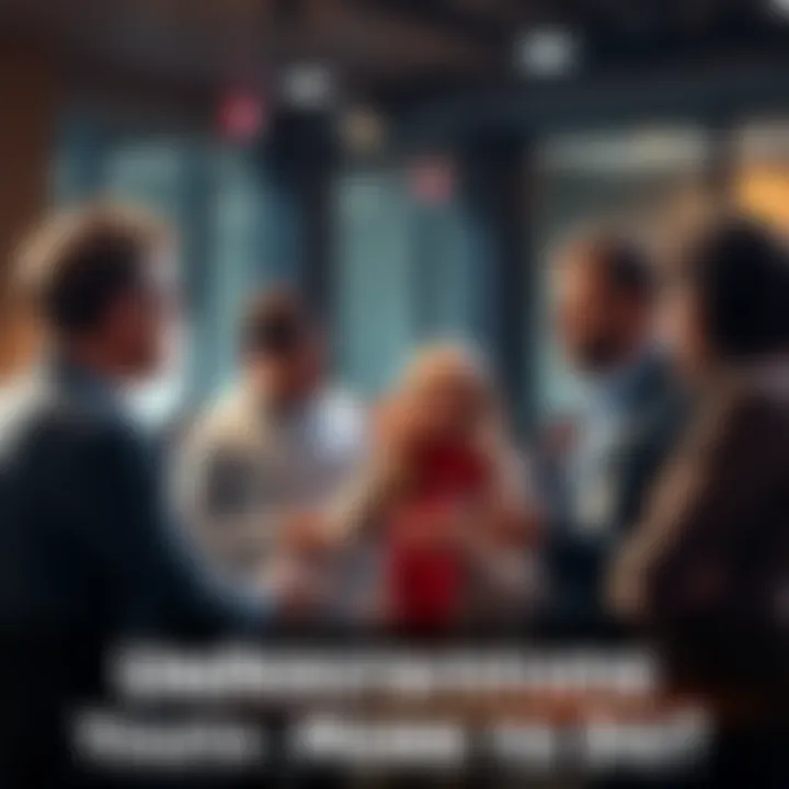 A group of people talking about ways to improve chances of success in a project or competition