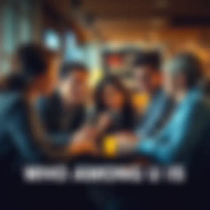 A group of friends discussing their secrets over coffee, revealing deeper connections.