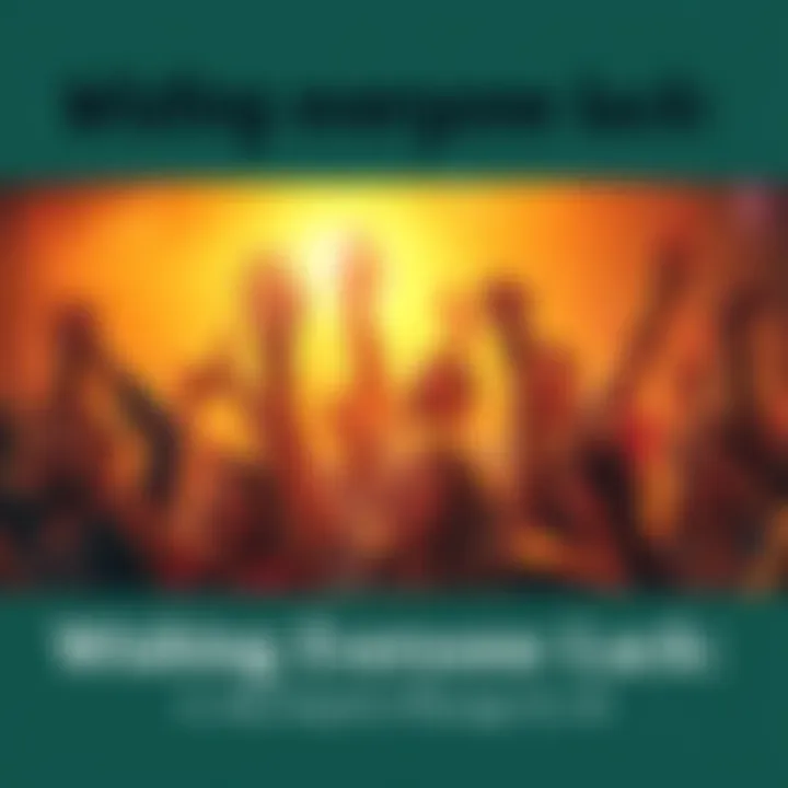 A diverse group of people smiling and cheering with arms raised, spreading positive energy and encouragement for success.