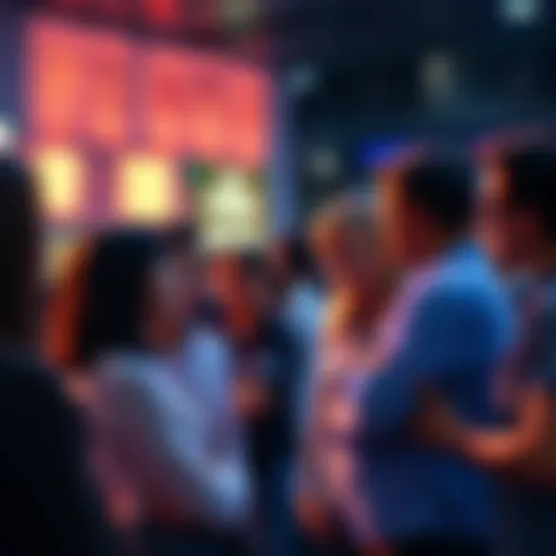A group of people engaged in a conversation about trends for 2025, showing mixed reactions and skepticism.