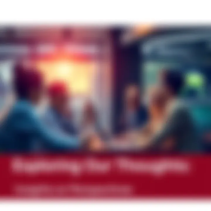 People Discussing Ideas A group of people engaged in a lively discussion around a table, sharing thoughts and perspectives.