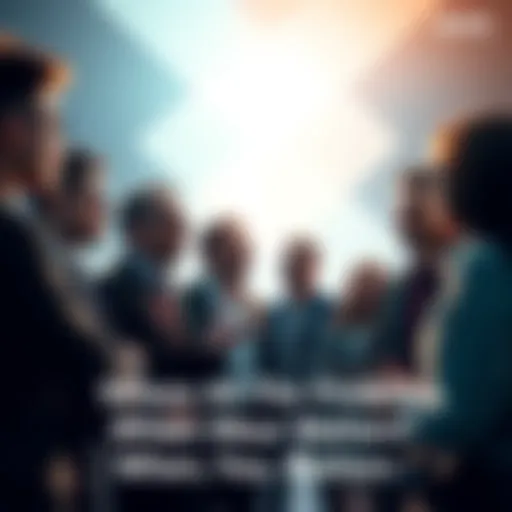 A group of people engaged in a conversation about the accuracy of predictions and forecasting events.
