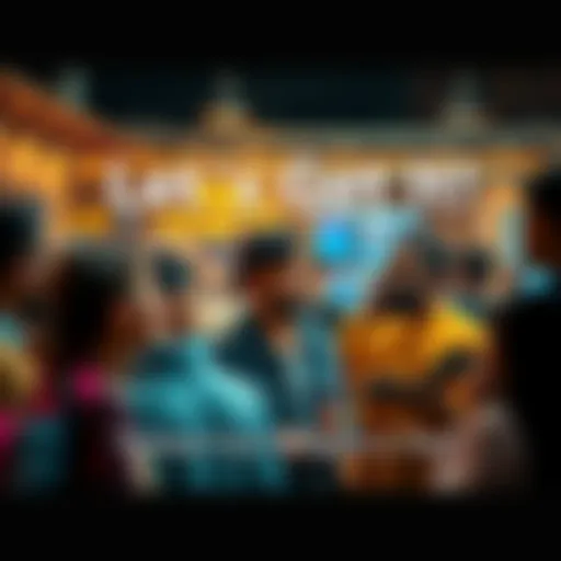 People discussing recent events A diverse group of people engaged in conversation, sharing thoughts about current news and events