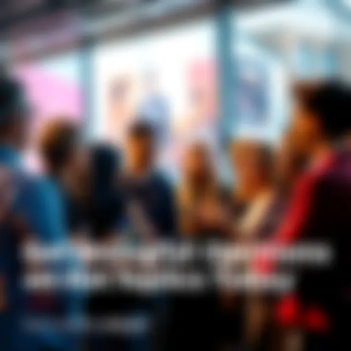 A diverse group of people sharing opinions in a lively discussion