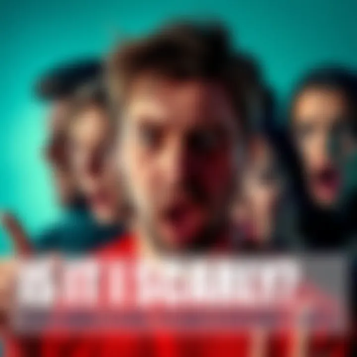 People facing common fears A group of diverse people showing expressions of fear and anxiety in different everyday situations.