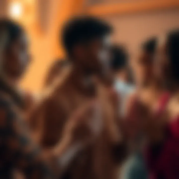 A group of diverse individuals holding hands in prayer, creating a sense of unity and support during tough times.