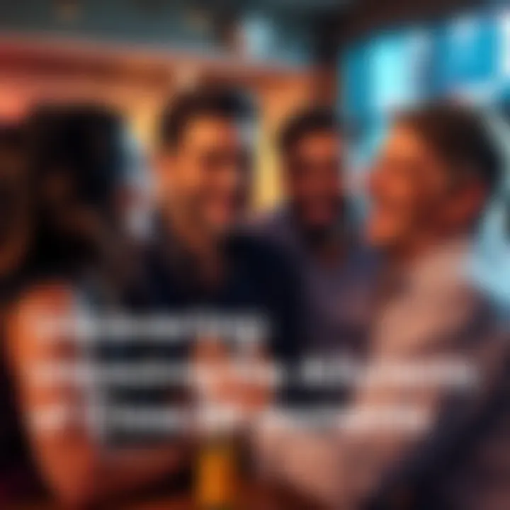 A group of friends enjoying a close connection during a gathering, laughing and engaging with each other.