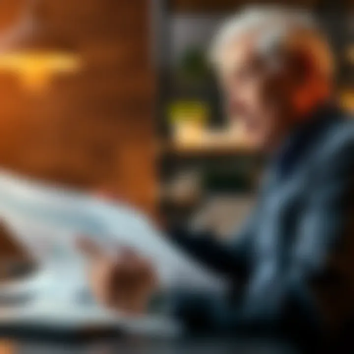 Person analyzing financial strategies Individual reviewing a chart and notes to find low-risk strategies for earning a bonus