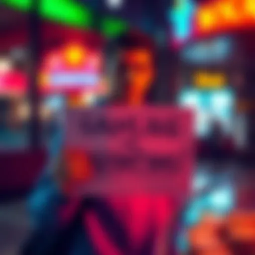 Individual holding a sign asking for help with basic needs due to gambling losses