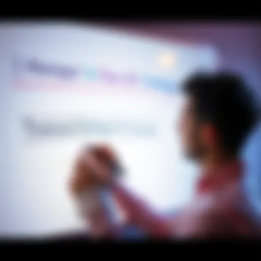 A person writing strategies on a whiteboard for personal growth and success