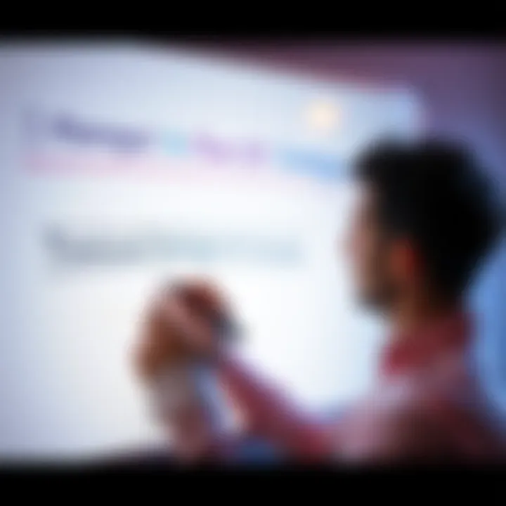 A person writing strategies on a whiteboard for personal growth and success