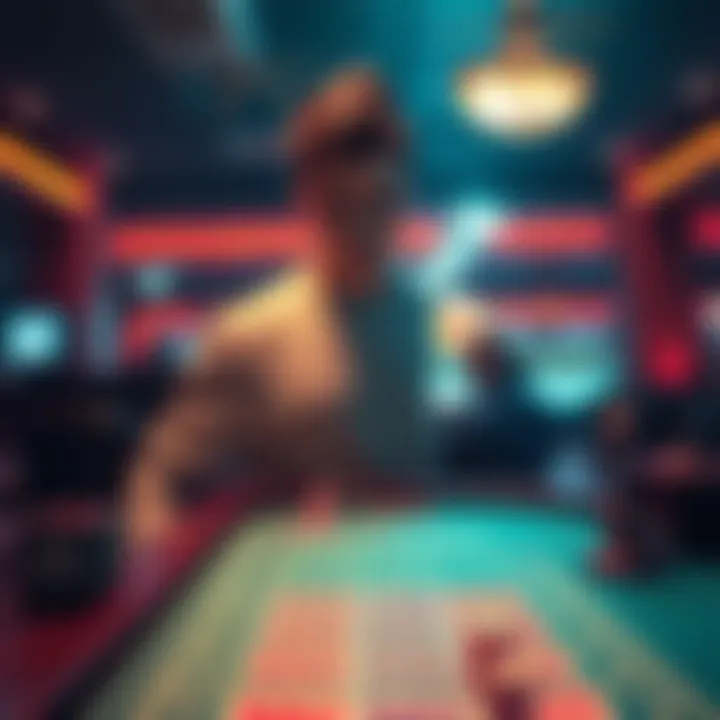A person stands in front of a game table, looking determined to end their gambling habits and reclaim their life.