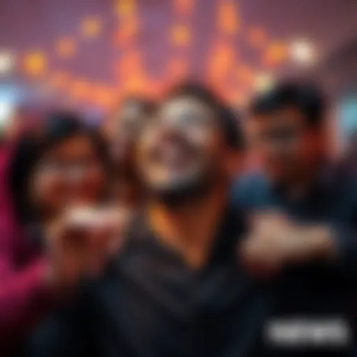 A person with a joyful expression, surrounded by supportive family, symbolizing triumph over gambling addiction.