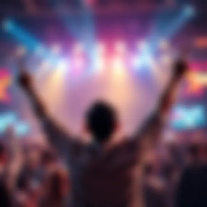 A person with arms raised in celebration, symbolizing achievement and motivation.