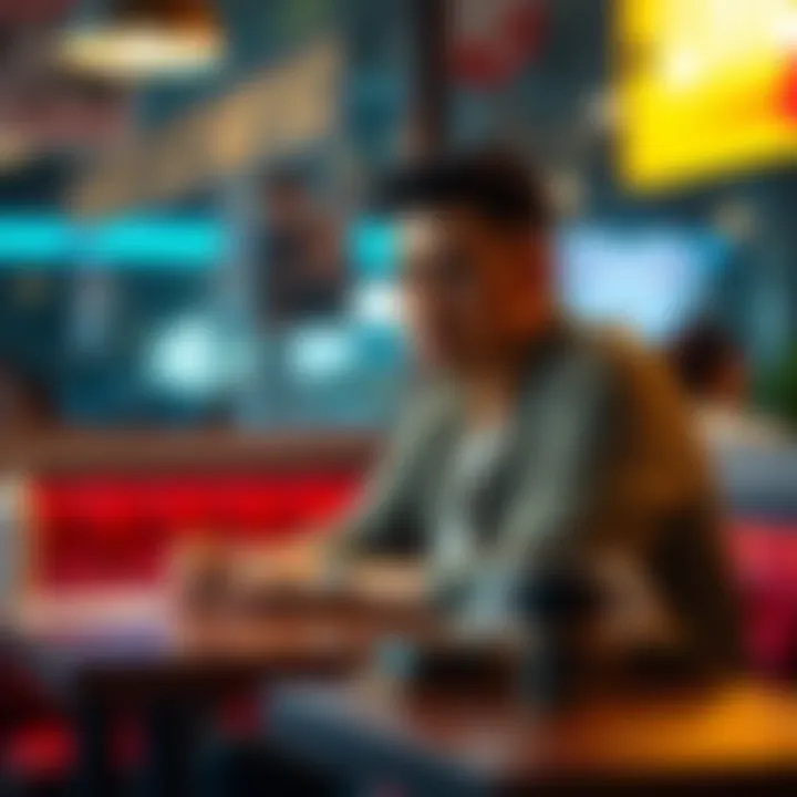 A person sitting at a table with a thoughtful expression, reflecting on the phrase 'Atleast I got 15' in a casual setting.