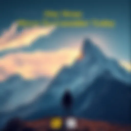 A person facing a mountain A determined individual standing at the base of a steep mountain, symbolizing bold challenges ahead.