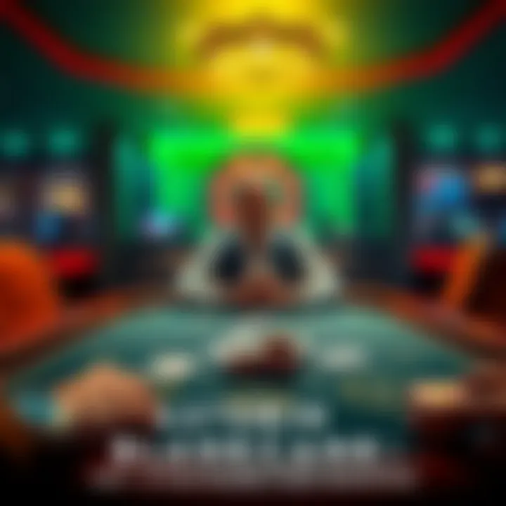 A person sitting at a blackjack table, making strategic decisions during the game with cards and chips in front of them.