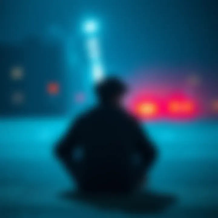 A person sitting alone, looking thoughtful with a frown, representing the aftermath of a risky choice