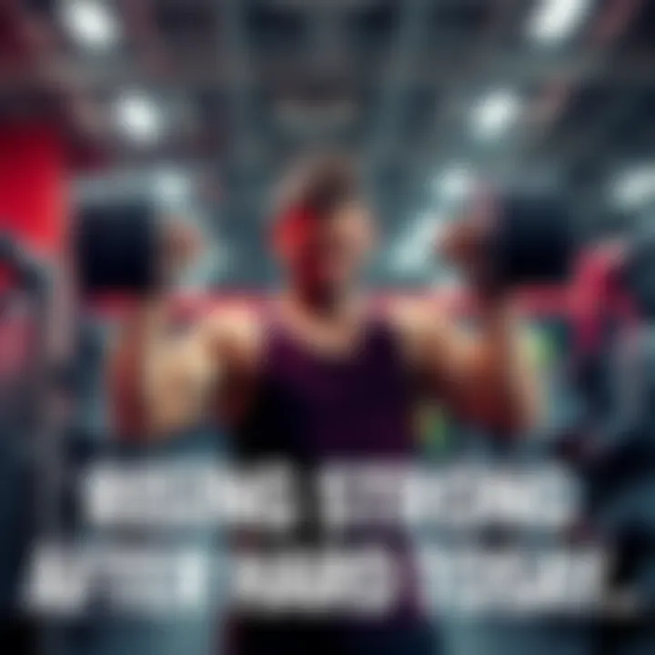 A person lifting weights in a gym, showing determination and strength after facing a loss
