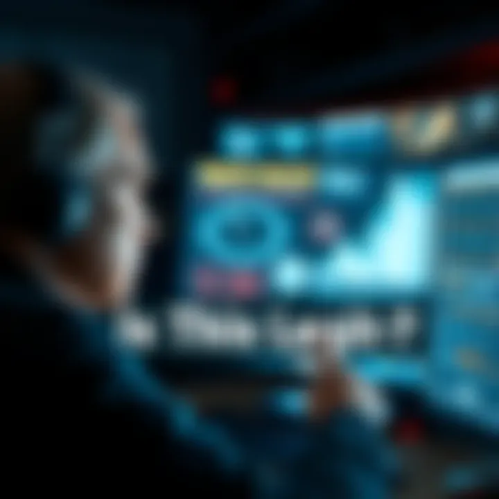 A person looking at a computer screen with various claims and facts displayed, questioning their legitimacy.