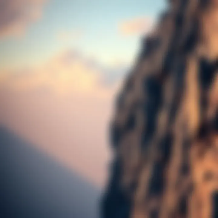 A person scaling a steep cliff, symbolizing the thrill and risks of pushing personal boundaries.