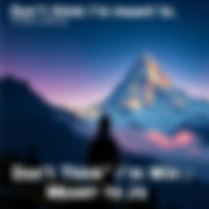 Person contemplating success Person looking thoughtful while staring at a mountain, symbolizing challenges and aspirations.