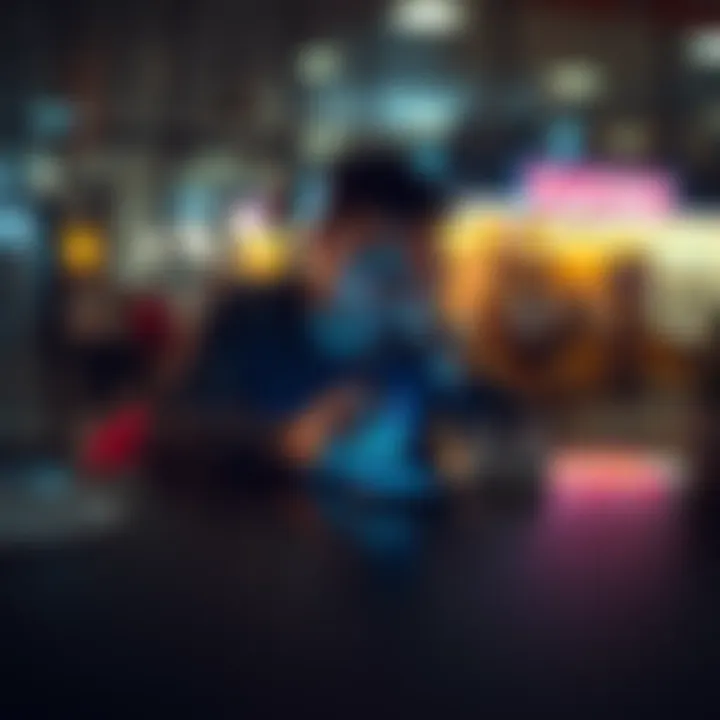 A person sitting at a table, putting their smartphone down and looking away, symbolizing the decision to limit app usage.