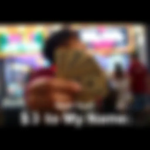 Individual holding three dollars looking hopeful for a winning strategy