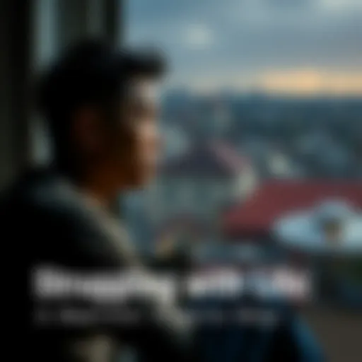 A person sitting by a window with a sad expression, reflecting on their life challenges and longing for hope.