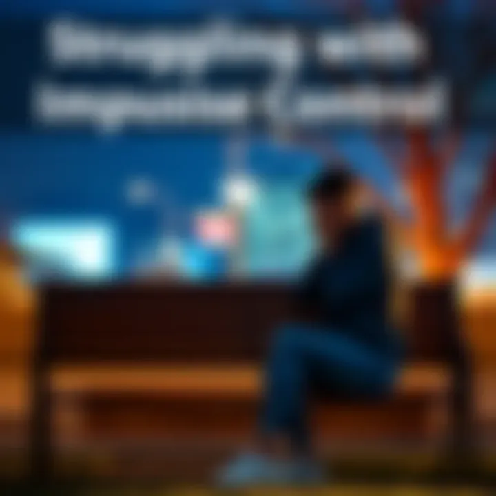 Person Reflecting on Impulse Control A person sitting on a bench, looking thoughtful while holding their head in their hands, symbolizing the struggle with impulse control.