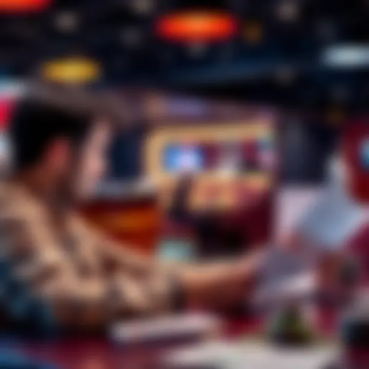 Person reflecting on past gambling addiction A person sitting at a table looking thoughtfully at financial documents, symbolizing recovery from gambling addiction