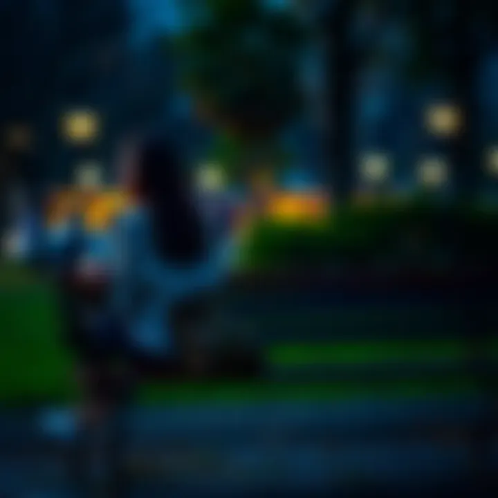 Person Reflecting on Life An individual sitting thoughtfully on a park bench, looking away with a contemplative expression, symbolizing a break from gambling.