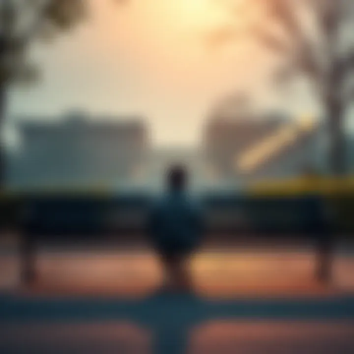 A person sitting alone on a park bench, looking thoughtful and determined, symbolizing the journey of overcoming addiction without help.