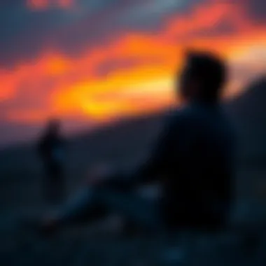 Individual sitting in a peaceful setting, contemplating their journey after overcoming gambling urges, looking hopeful and focused on healthier choices.