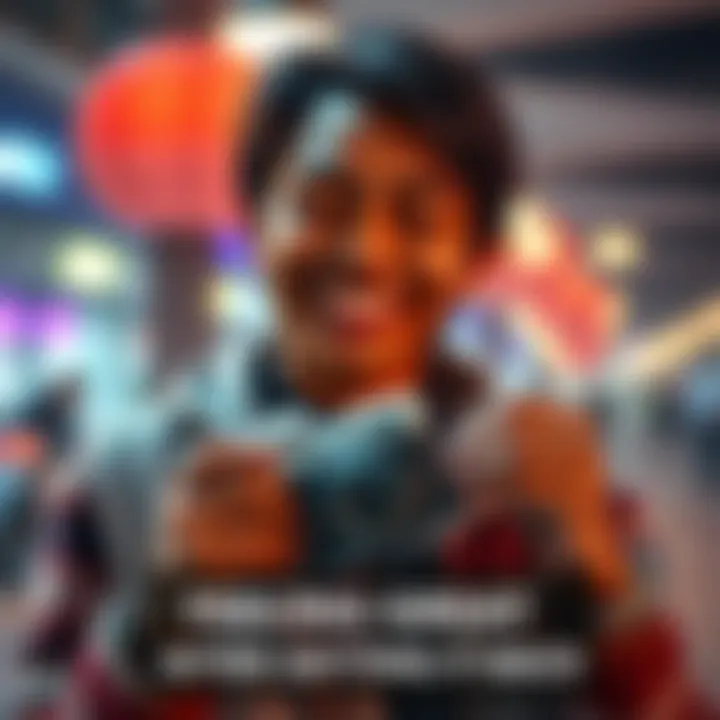 A person joyfully holding a recovered personal item, reflecting happiness and triumph