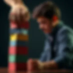 A person stacking colorful blocks to symbolize building good days for a better life