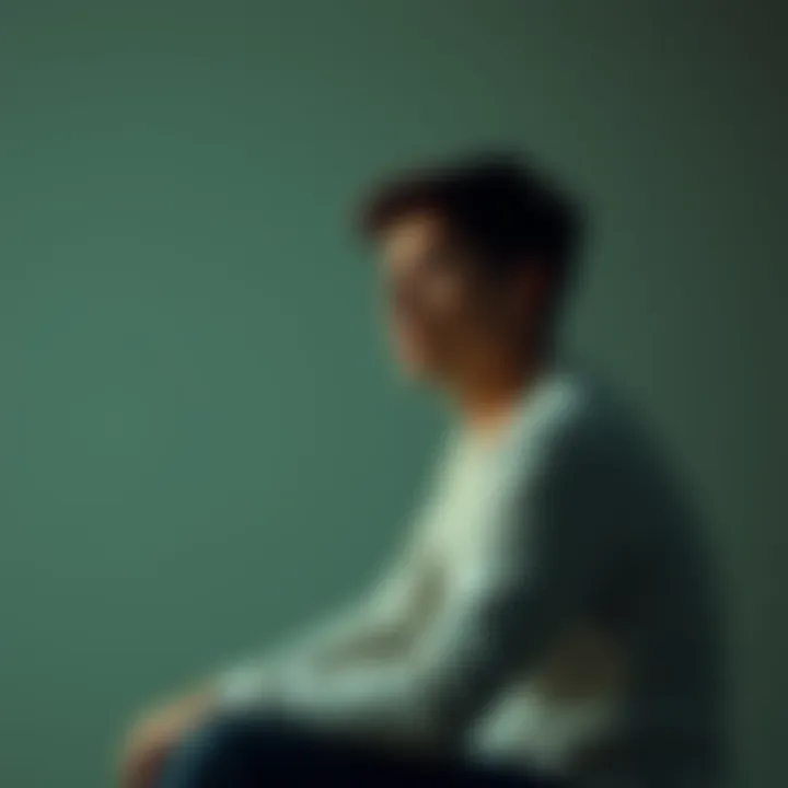 A person sitting alone with a contemplative expression, reflecting on their feelings of unease.